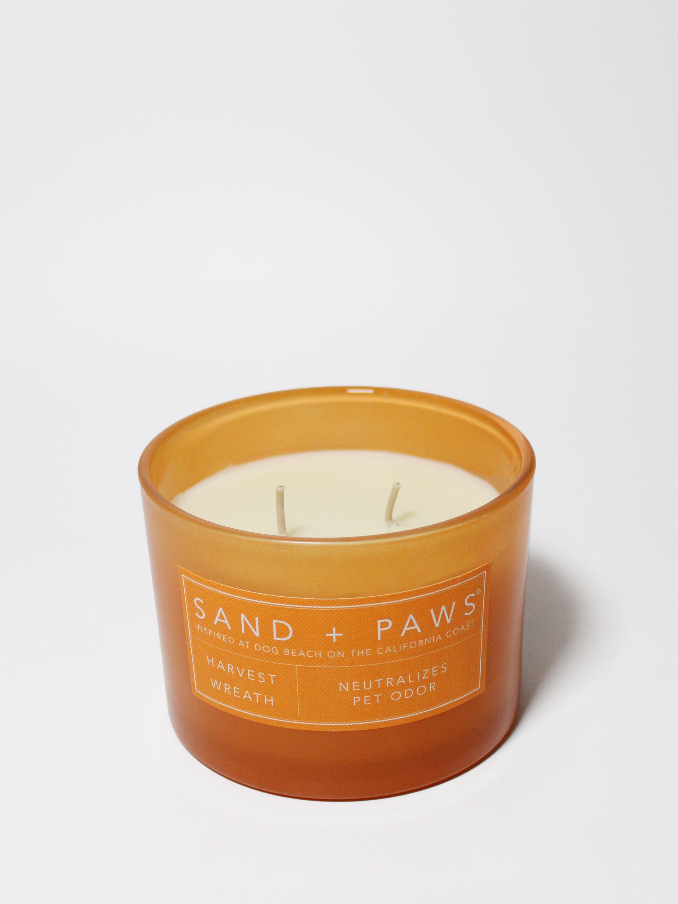 Sand + Paws Harvest Wreath 12 oz scented candle - Fine Fragrance