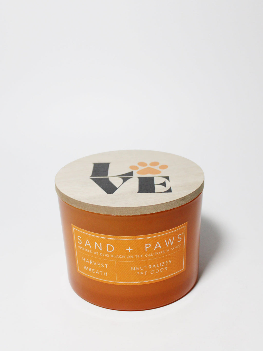 Sand + Paws Harvest Wreath 12 oz scented candle - Fine Fragrance