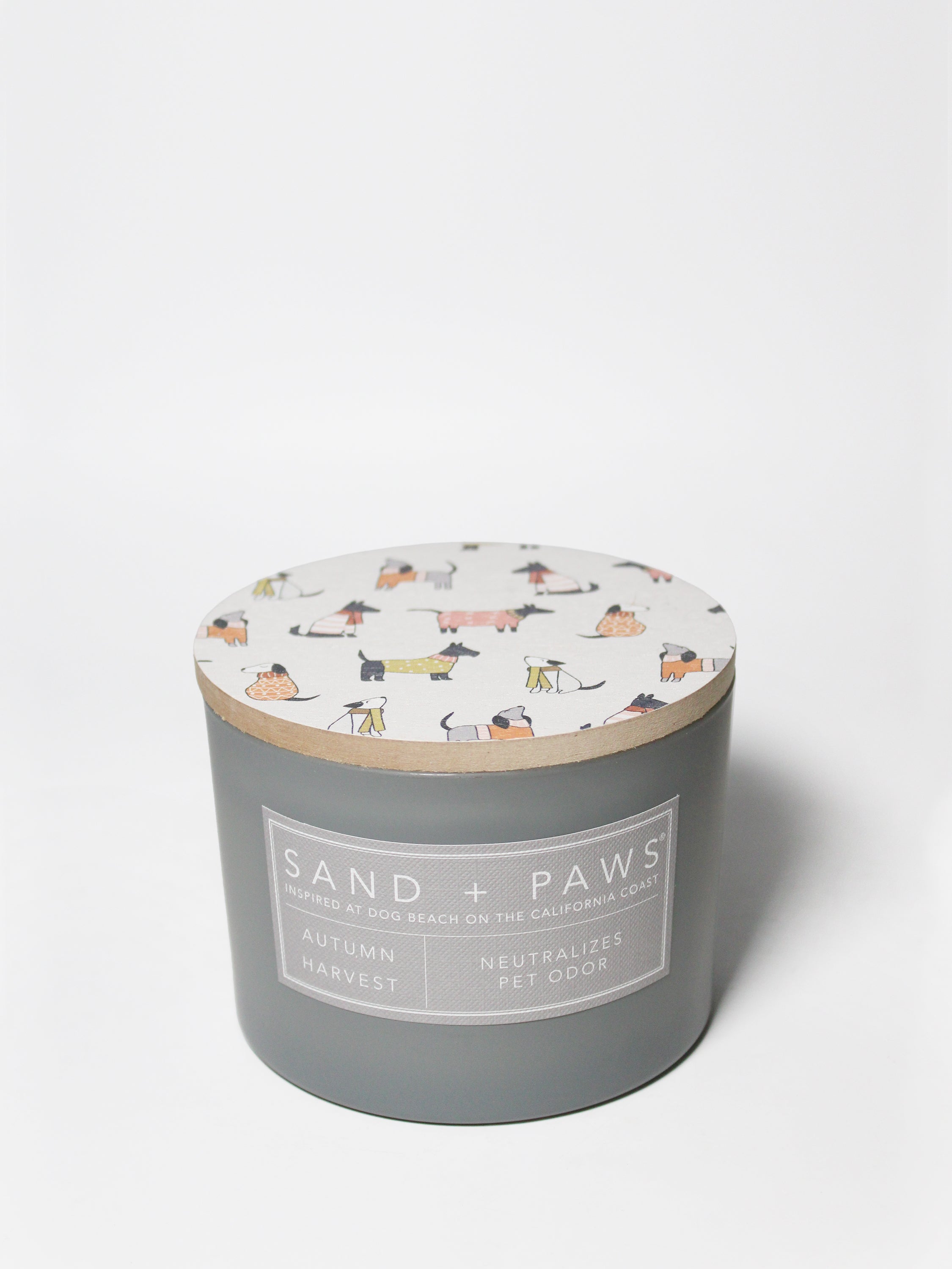 Sand + Paws Autumn Harvest 12 oz scented candle - Fine Fragrance