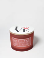 Sand + Paws Harvest Wreath 12 oz scented candle - Fine Fragrance