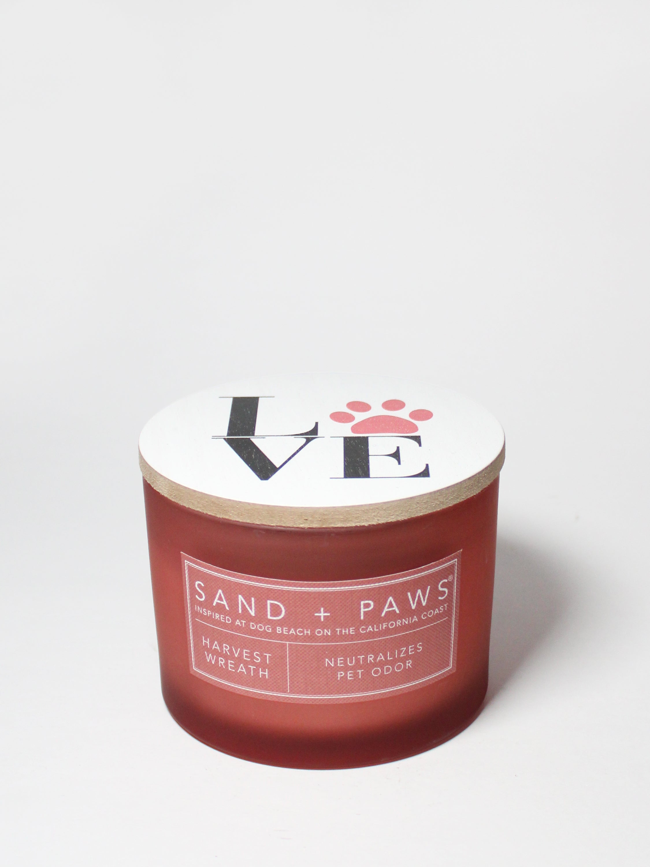Sand + Paws Harvest Wreath 12 oz scented candle - Fine Fragrance