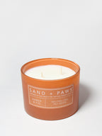 Sand + Paws Amber & Fig 12 oz scented candle - Fine Fragrance