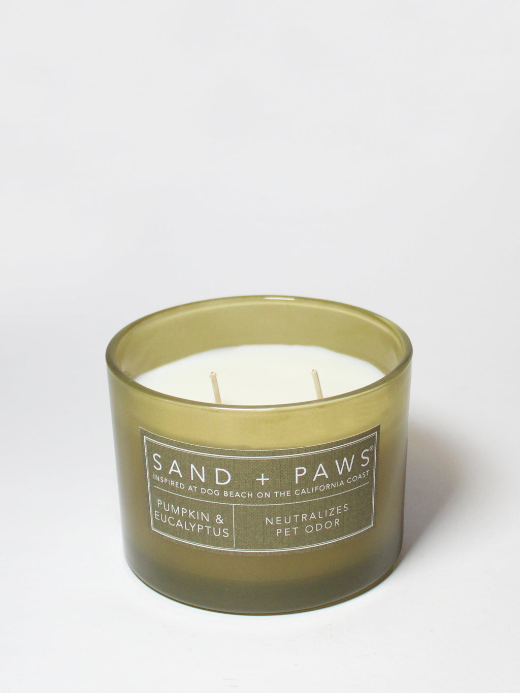 Sand + Paws Pumpkin & Eucalyptus 12 oz scented candle - Home Fragrance