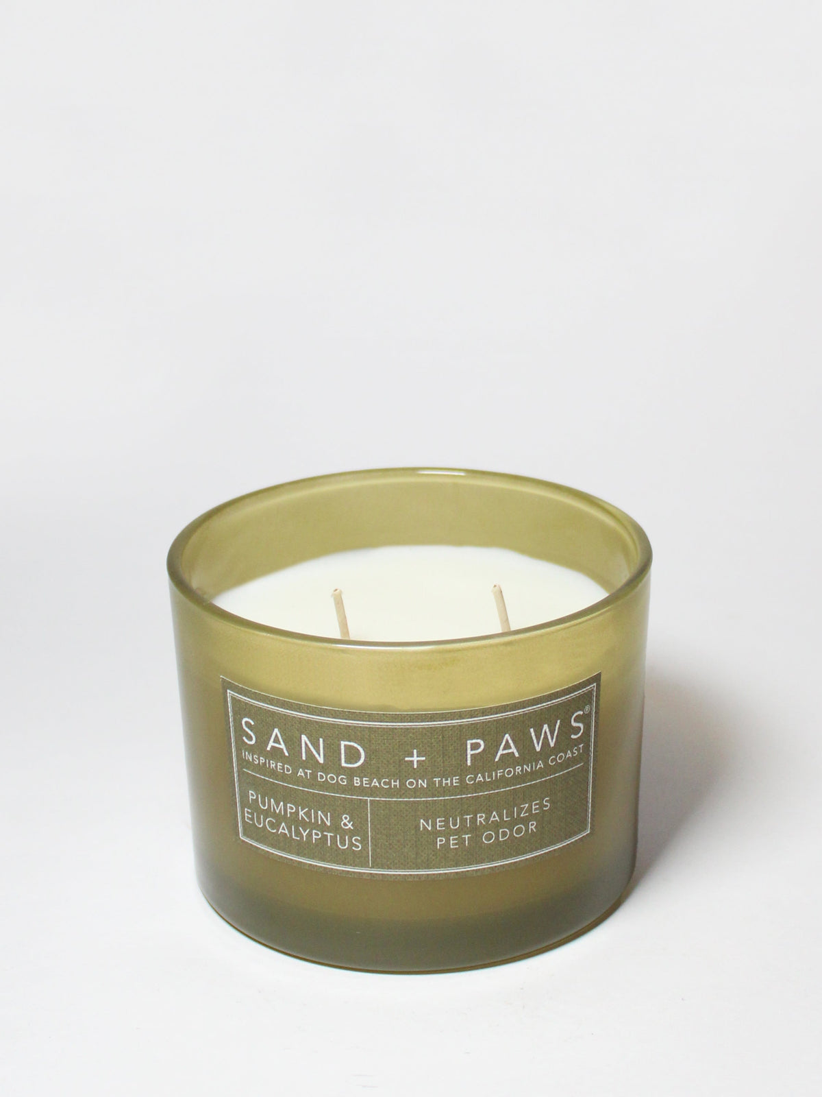 Sand + Paws Pumpkin & Eucalyptus 12 oz scented candle - Home Fragrance
