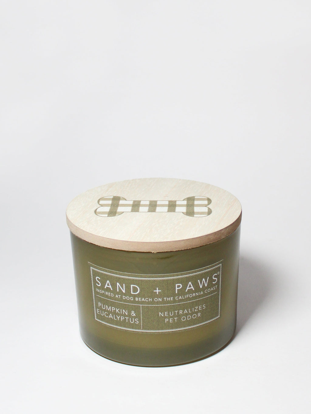 Sand + Paws Pumpkin & Eucalyptus 12 oz scented candle - Home Fragrance