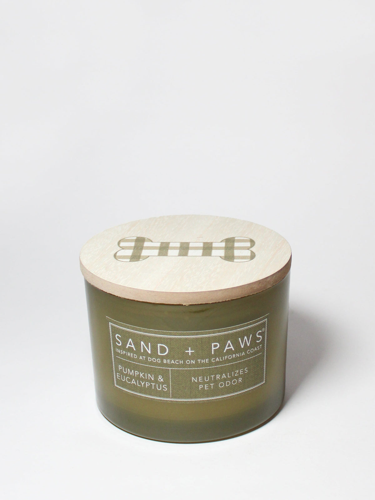Sand + Paws Pumpkin & Eucalyptus 12 oz scented candle - Home Fragrance