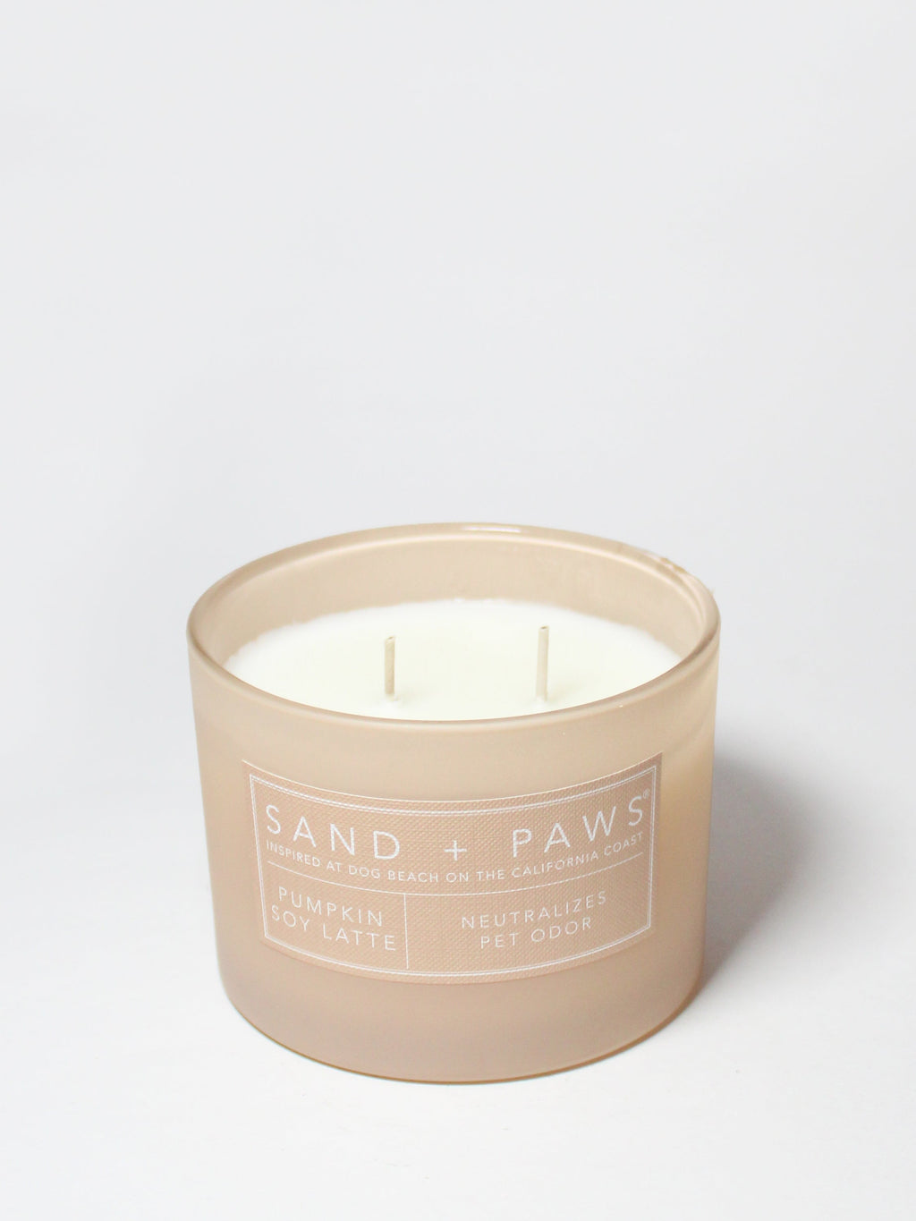 Sand + Paws Pumpkin Soy Latte 12 oz scented candle - Home Fragrance