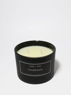 Teakwood 12 oz scented candle - Home Fragrance