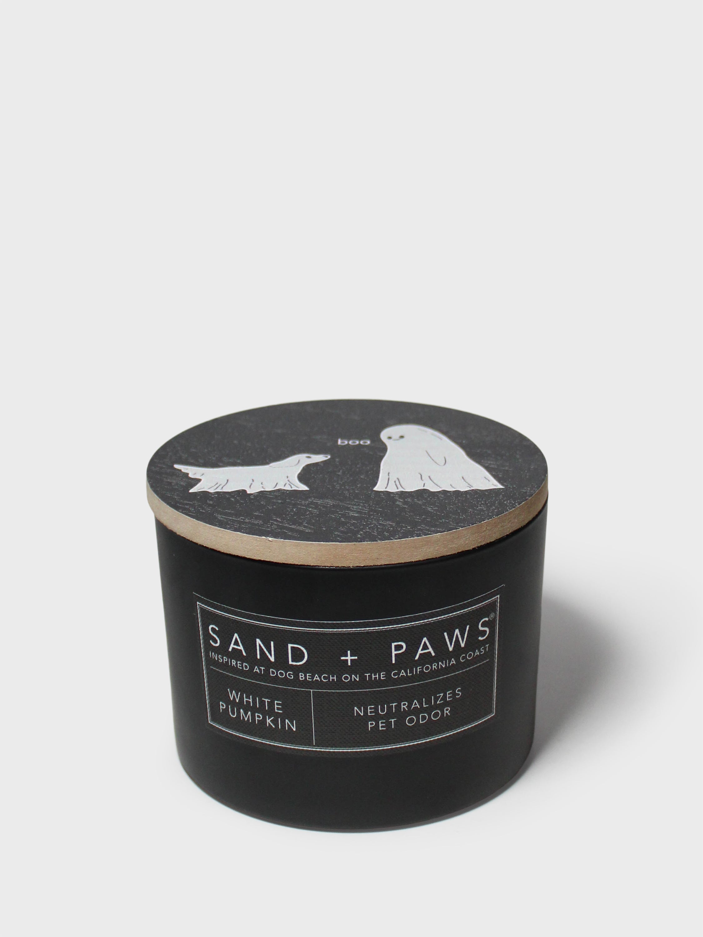 Sand + Paws White Pumpkin 12 oz scented candle - Fine Fragrance