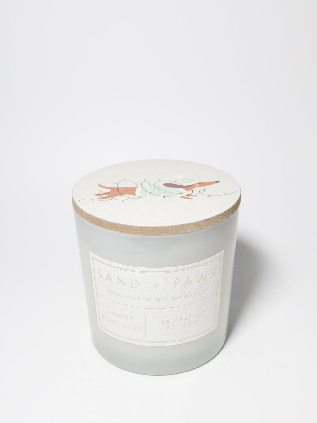 Sand + Paws Juniper Berry Sage 21 oz scented candle - Fine Fragrance