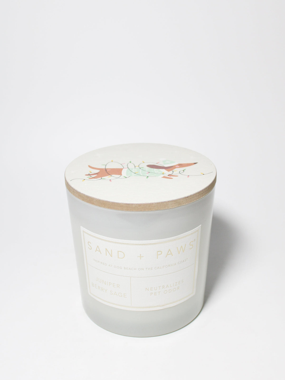 Sand + Paws Juniper Berry Sage 21 oz scented candle - Fine Fragrance