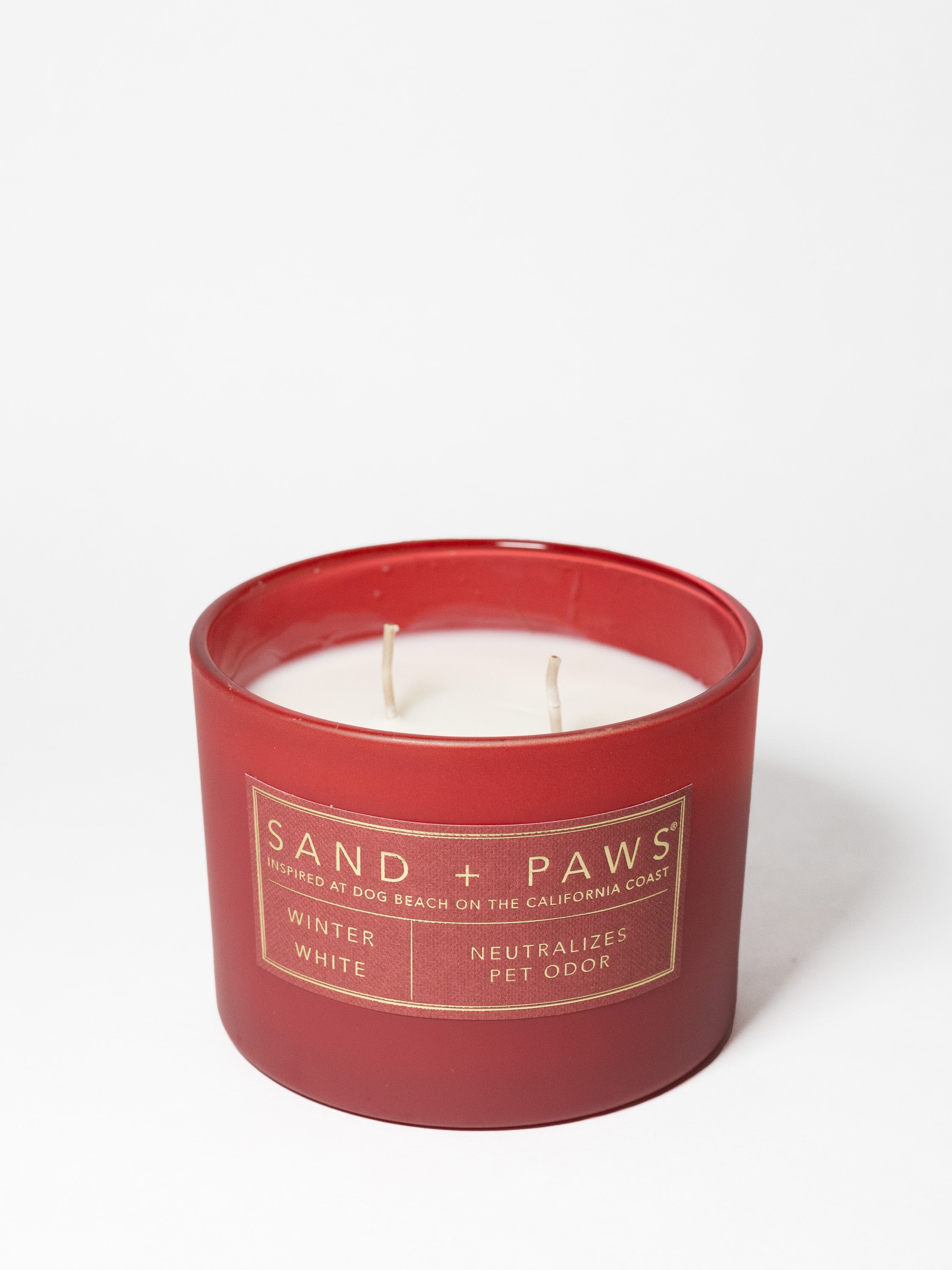 Sand + Paws Winter White 12 oz scented candle - Fine Fragrance