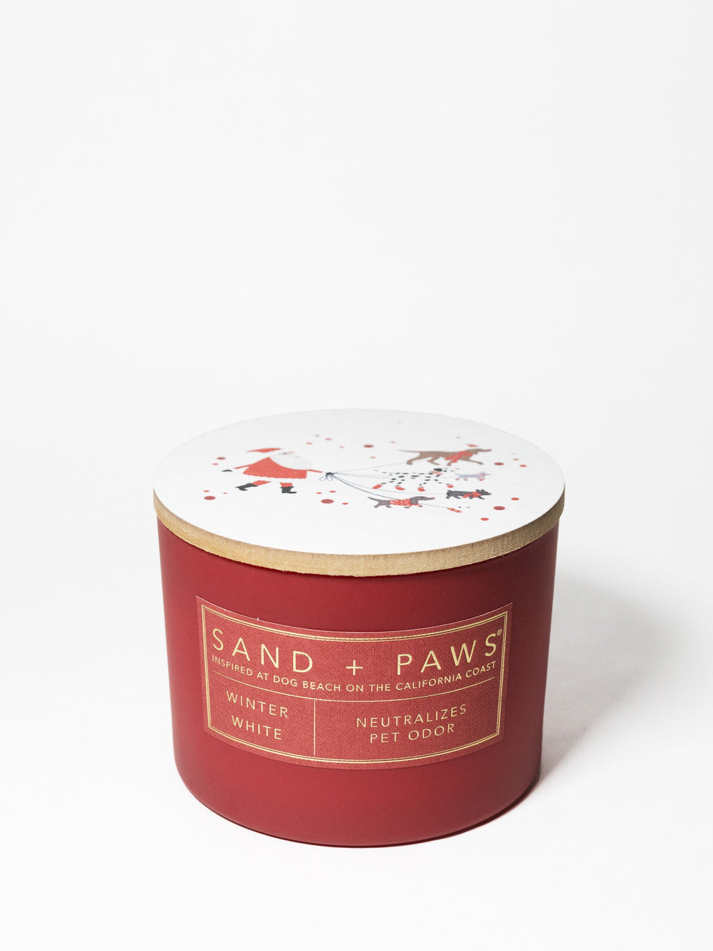 Sand + Paws Winter White 12 oz scented candle - Fine Fragrance
