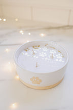 Sand + Paws Vanilla Sandalwood 12 oz scented candle - Fine Fragrance