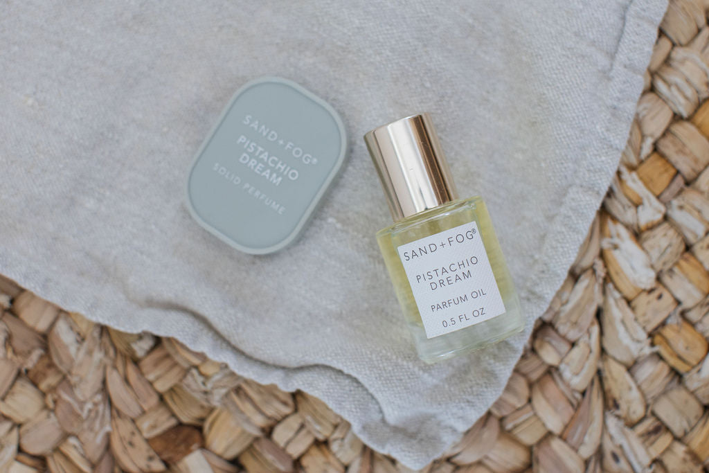 Perfume Oil Rollerball and Solid Perfume Set - Pistachio Dream - Fine Fragrance
