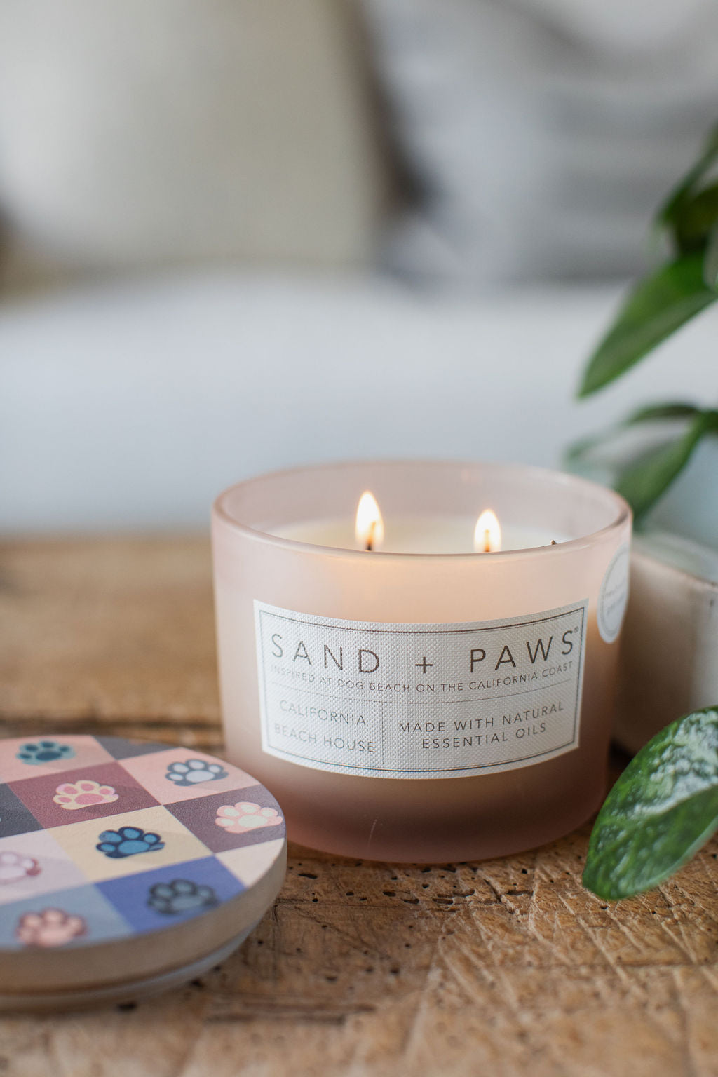 Sand + Paws California Beach House 12 oz scented candle - Fine Fragrance
