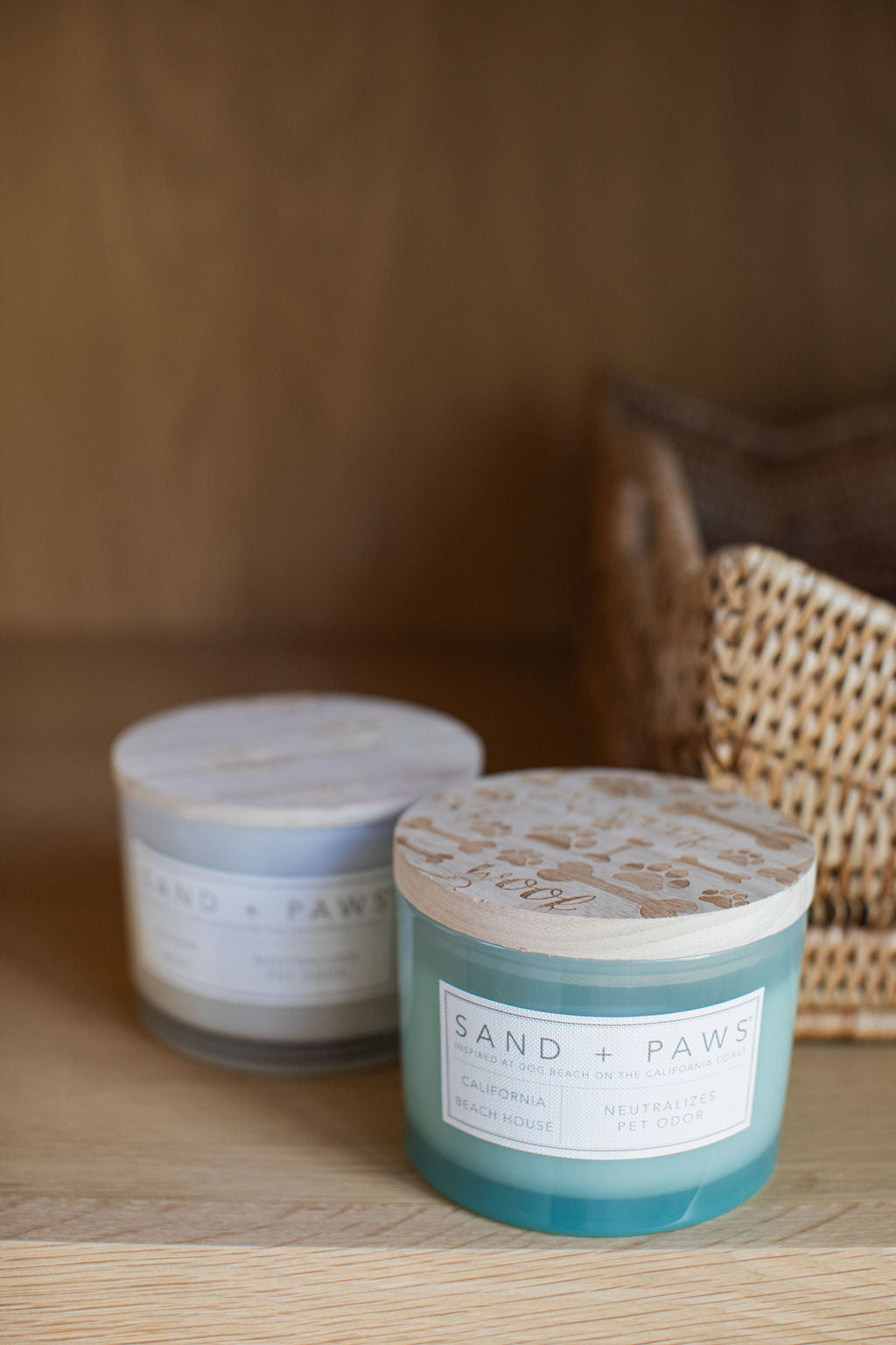 Sand + Paws California Beach House 12 oz scented candle - Fine Fragrance