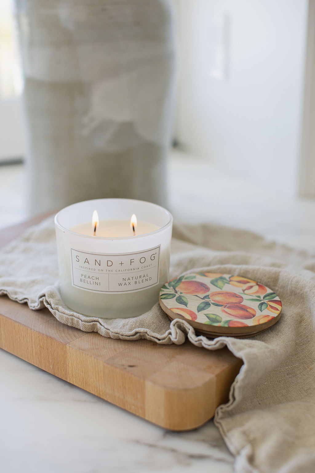 Peach Bellini 12 oz scented candle - Home Fragrance