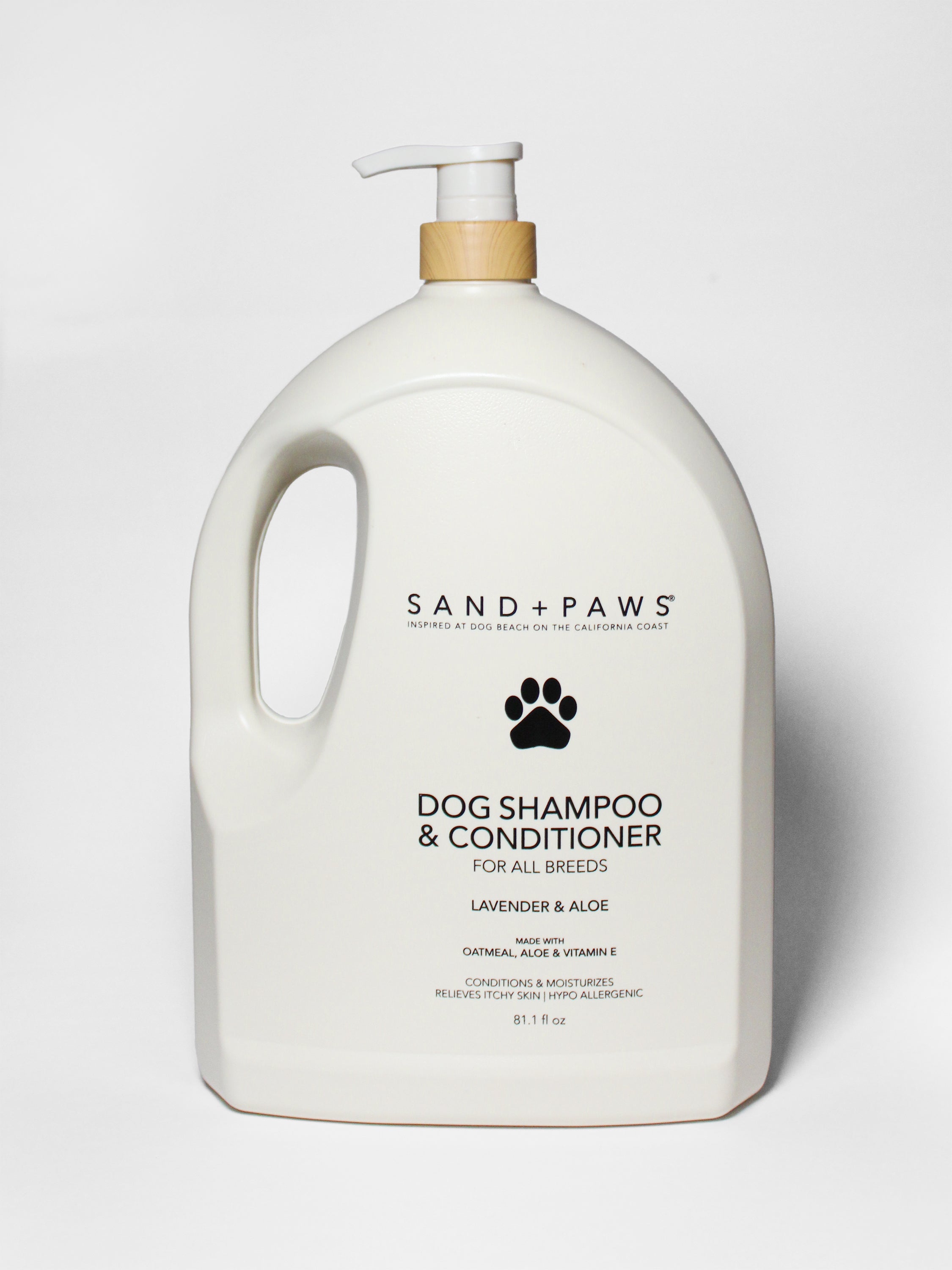 Sand + Paws Pet Shampoo & Conditioner - Lavender & Aloe - Moisturizing Care