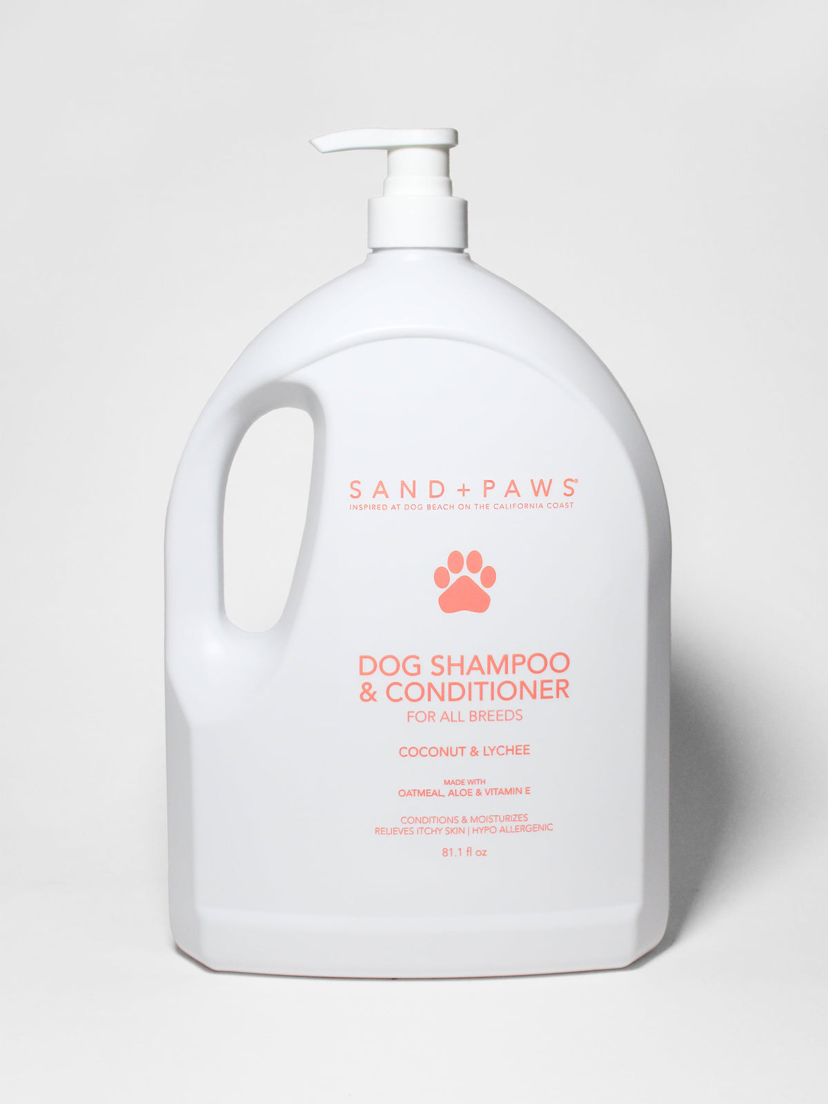 Sand + Paws Pet Shampoo & Conditioner - Coconut & Lychee - Moisturizing Care