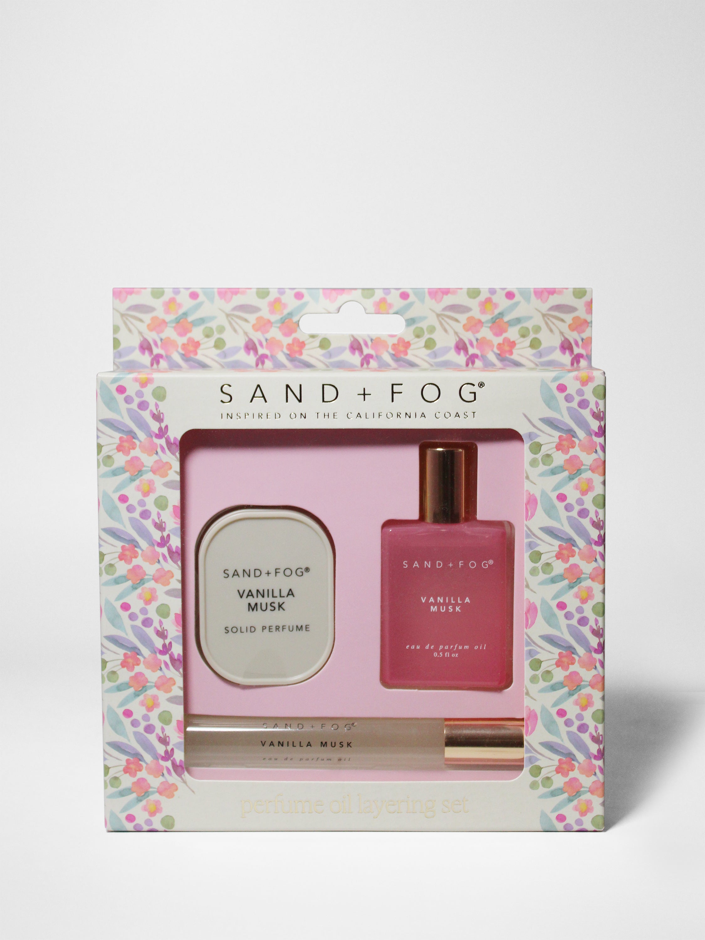 Perfume Oil Rollerballs and Solid Perfume Set - Vanilla Musk - Fine Fragrance