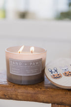 Sand + Paws Pumpkin Harvest 12 oz scented candle - Fine Fragrance