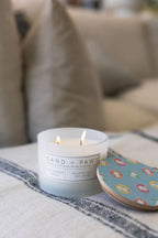 Sand + Paws Sun Washed Citrus 12 oz scented candle - Fine Fragrance