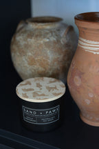 Sand + Paws Vanilla Sandalwood 12 oz scented candle - Fine Fragrance