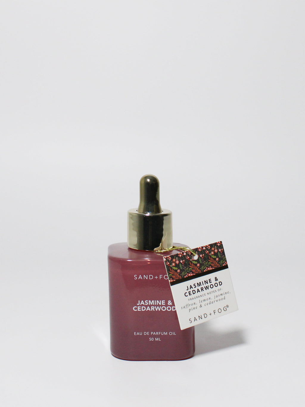 Jasmine & Cedarwood 50 ml Perfume Oil Dropper - Fine Fragrance