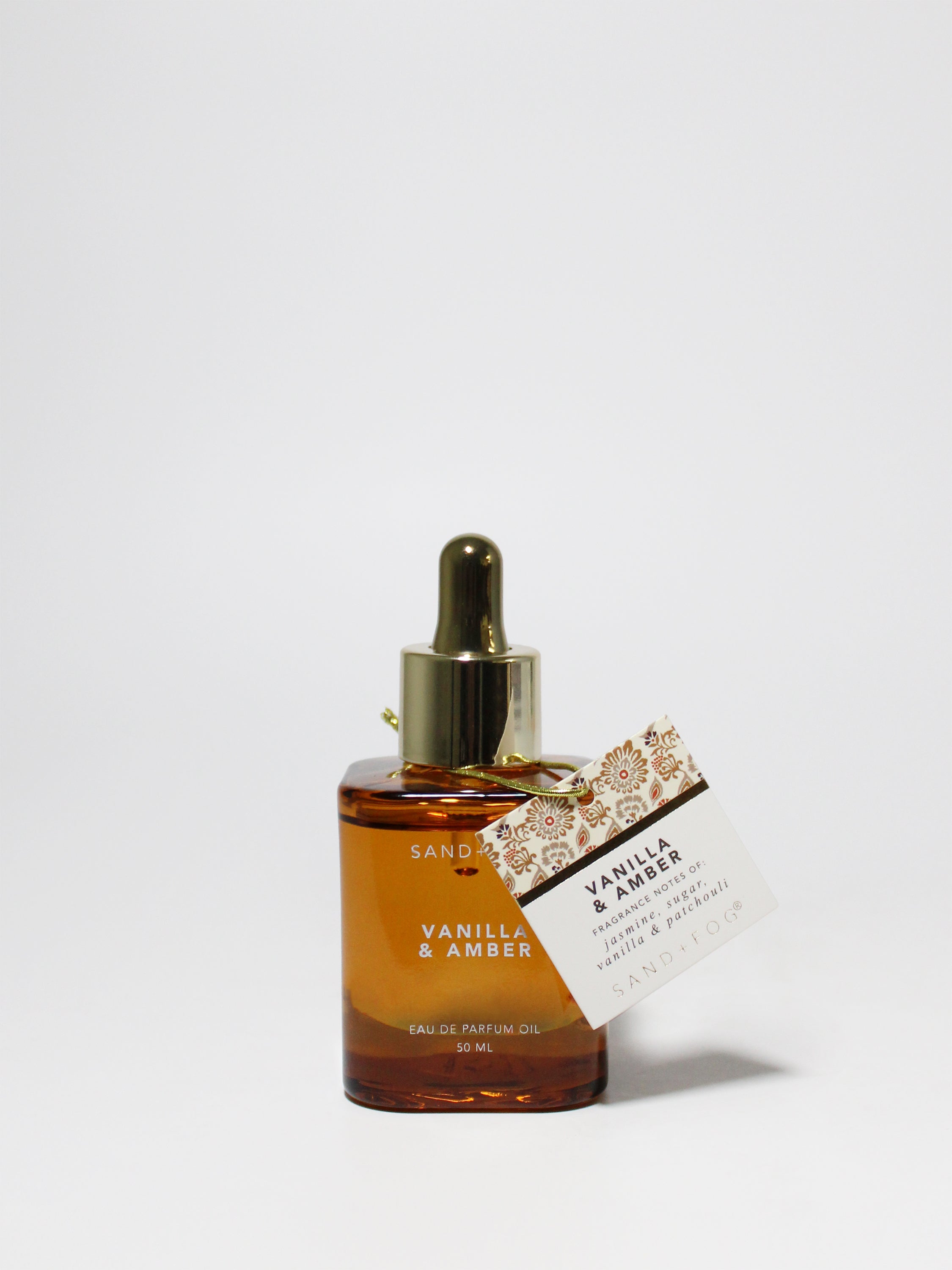 Vanilla & Amber 50ml Perfume Oil Dropper - Fine Fragrance