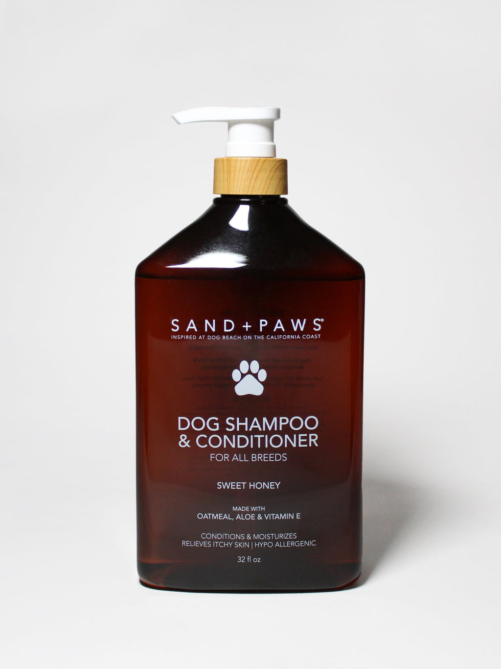 Sand + Paws Pet Shampoo & Conditioner - Sweet Honey - Moisturizing Care