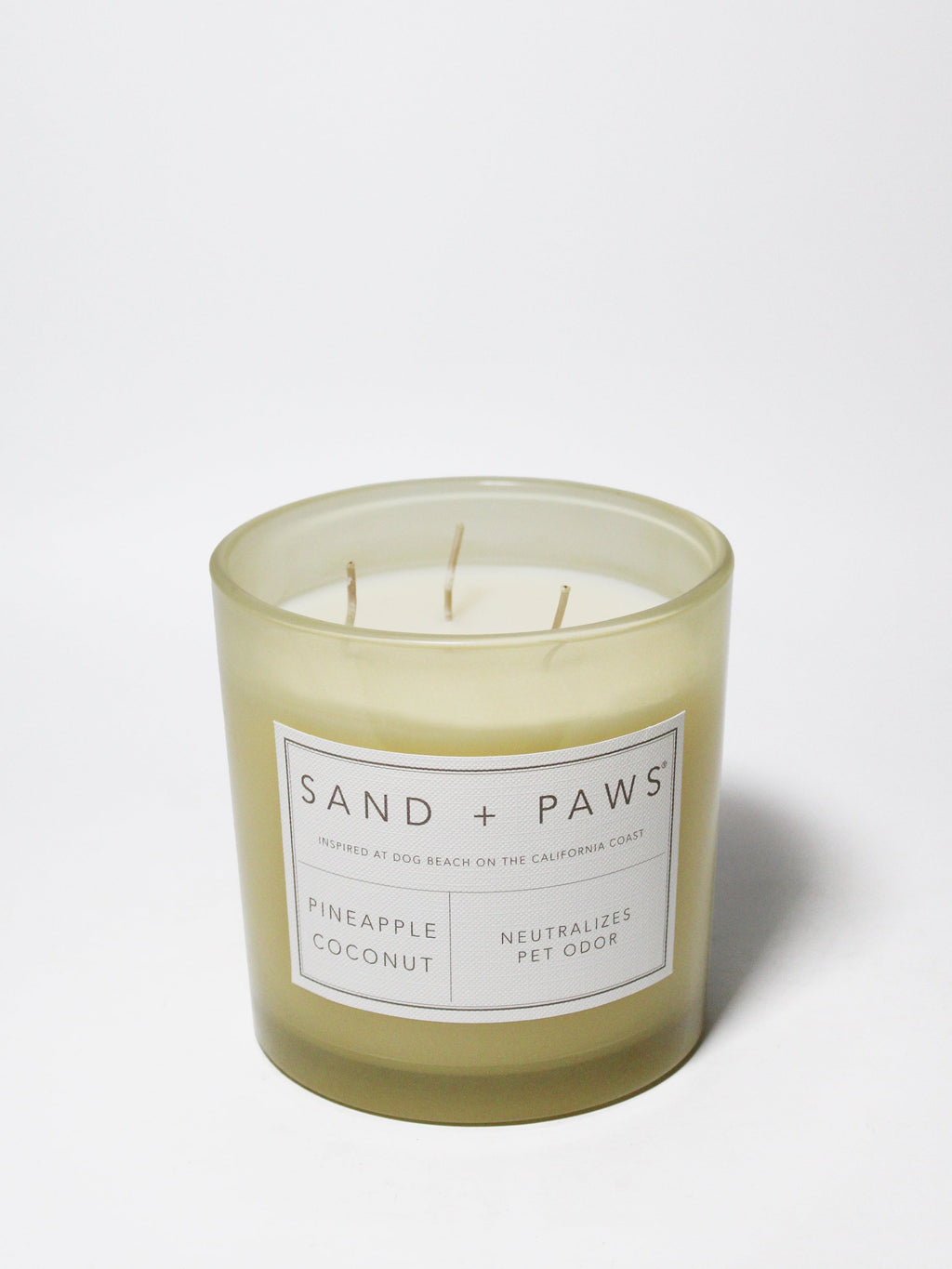 Sand + Paws Pineapple Coconut 21 oz scented candle - Fine Fragrance