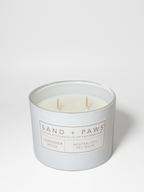Sand + Paws Lavender Musk 12 oz scented candle - Fine Fragrance