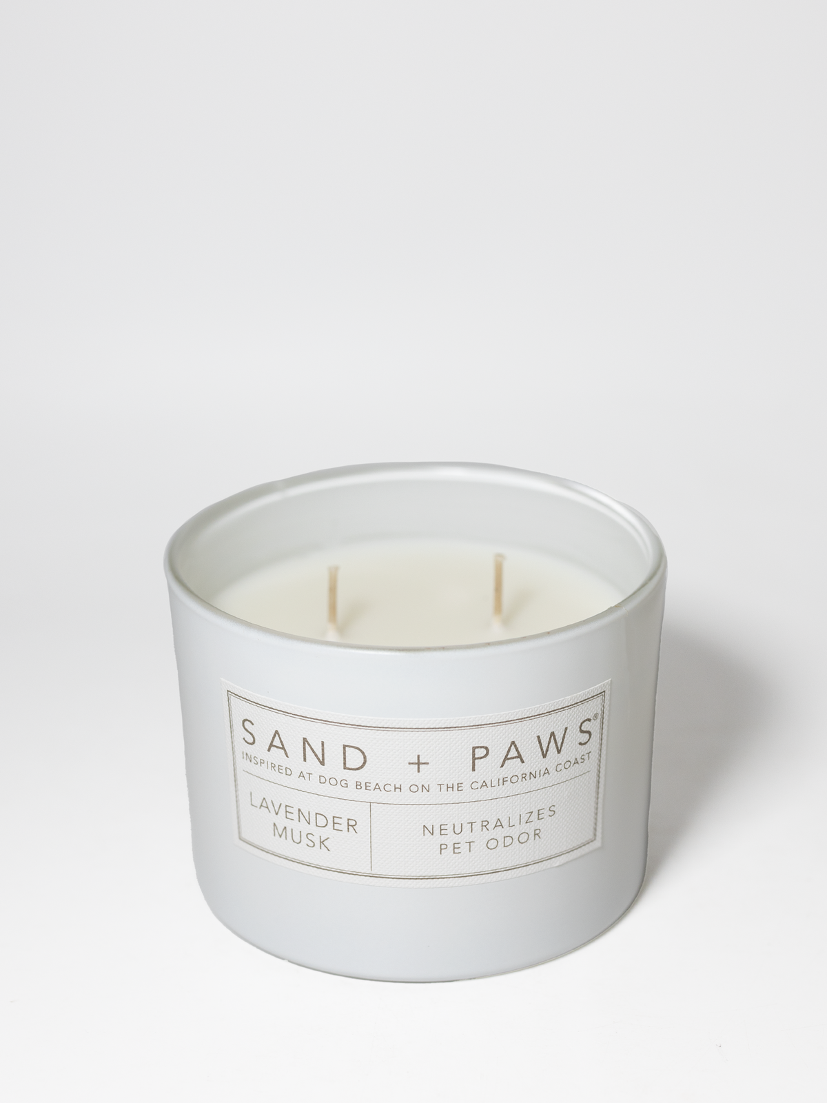 Sand + Paws Lavender Musk 12 oz scented candle - Fine Fragrance