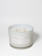 Sand + Paws Vanilla Sandalwood 12 oz scented candle - Fine Fragrance