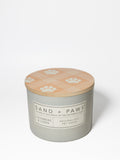 Sand + Paws Cashmere & Linen 12 oz scented candle - Fine Fragrance