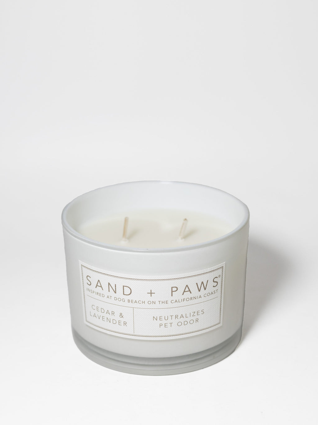 Sand + Paws Cedar & Lavender 12 oz scented candle - Fine Fragrance