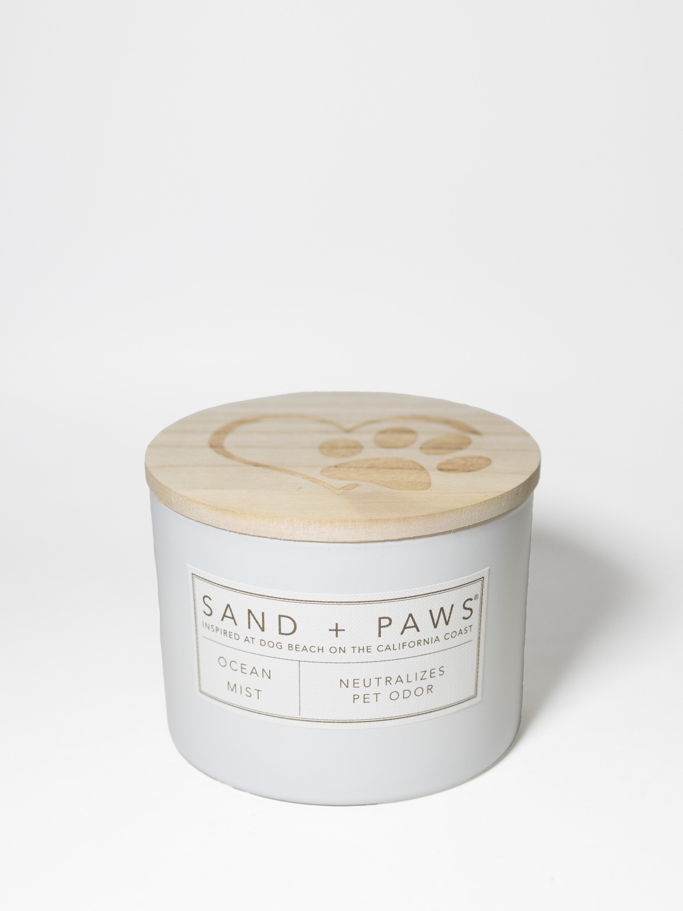 Sand + Paws Ocean Mist 12 oz scented candle - Fine Fragrance