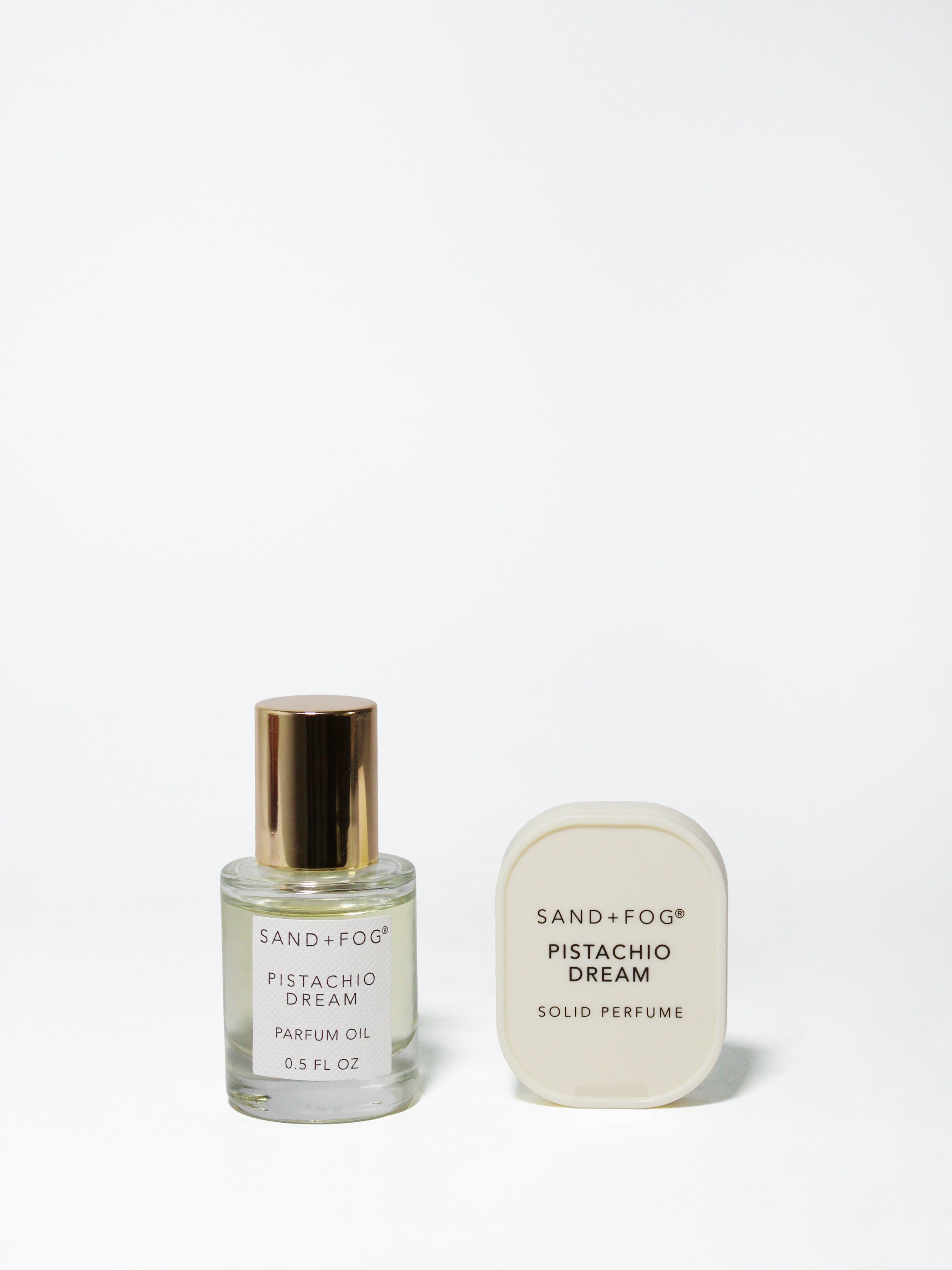 Perfume Oil Rollerball and Solid Perfume Set - Pistachio Dream - Fine Fragrance