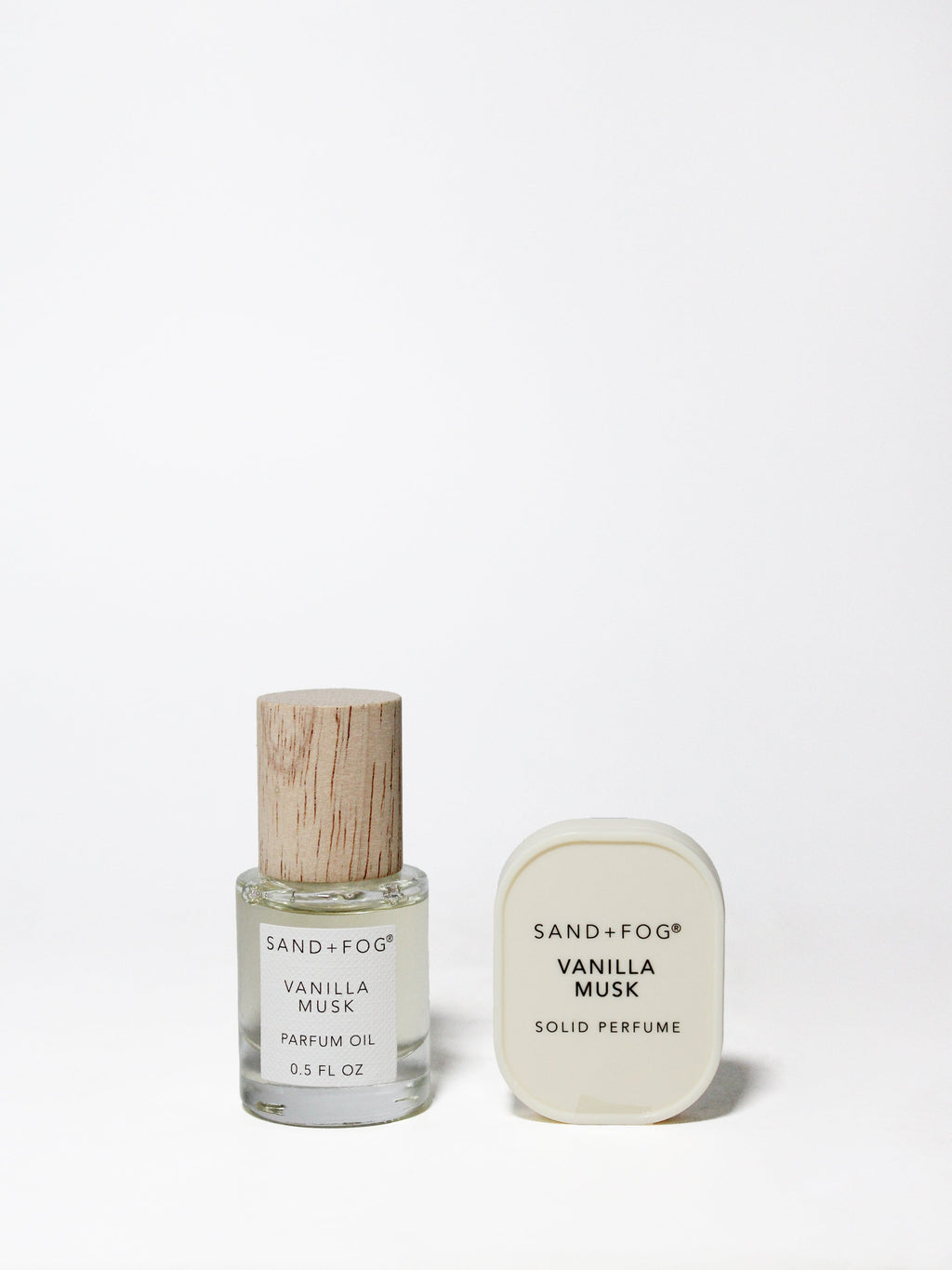 Perfume Oil Rollerball and Solid Perfume Set - Vanilla Musk - Fine Fragrance