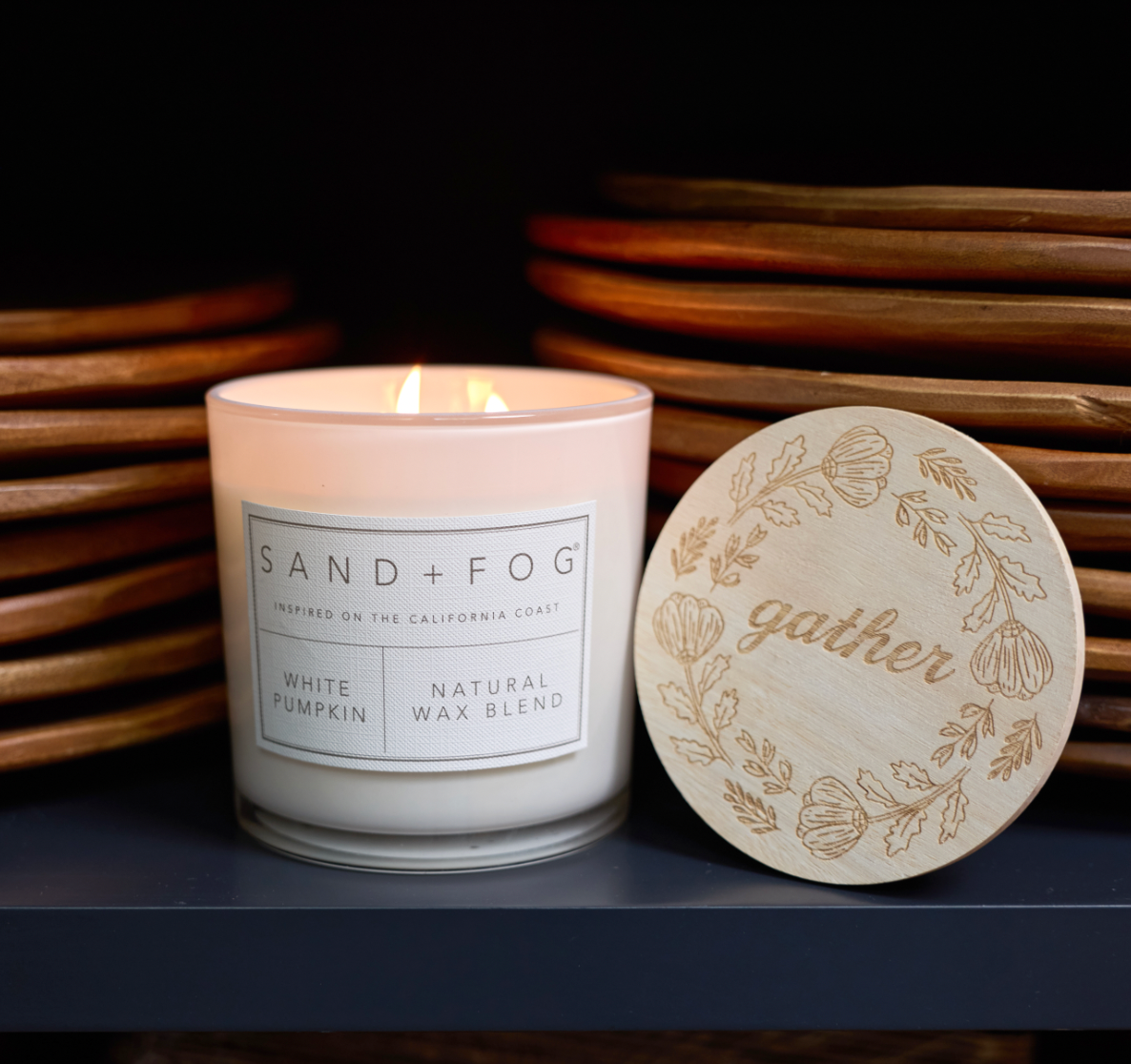 White Pumpkin 21 oz scented candle - Home Fragrance