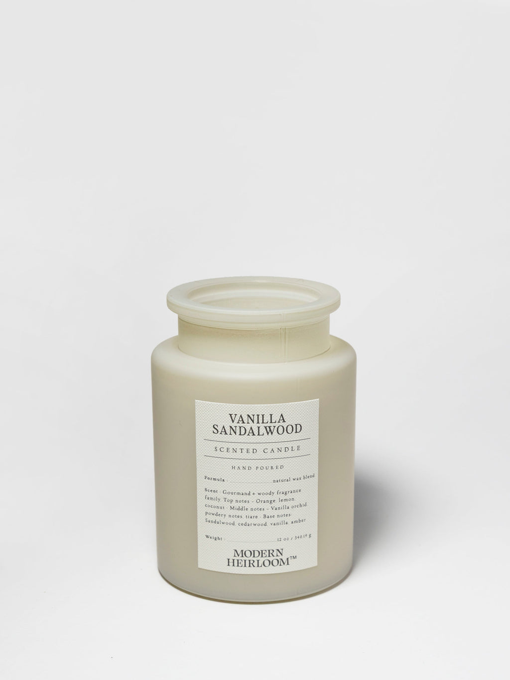 Vanilla Sandalwood 12 oz scented candle - Home Fragrance