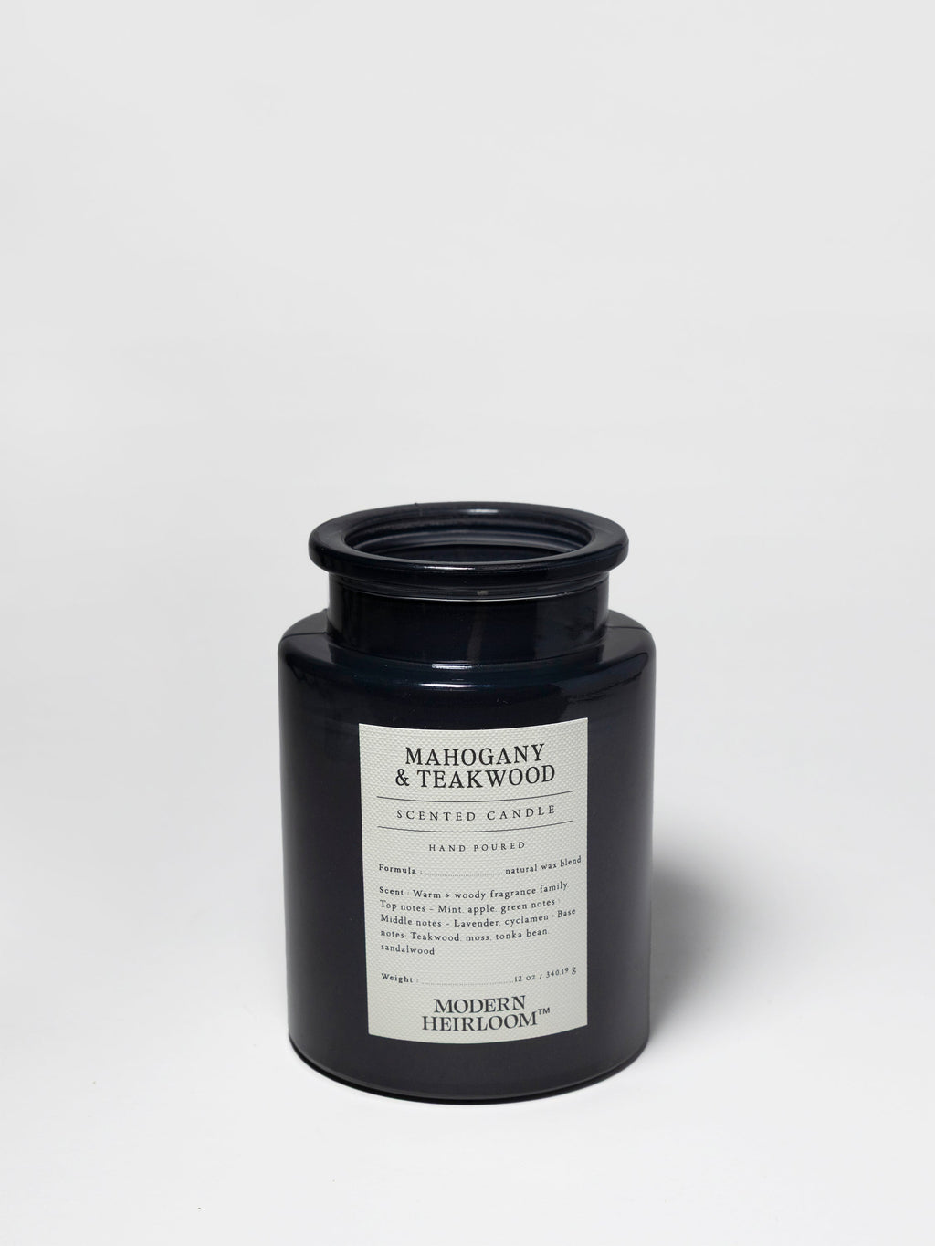 Mahogany & Teakwood 12 oz scented candle - Home Fragrance