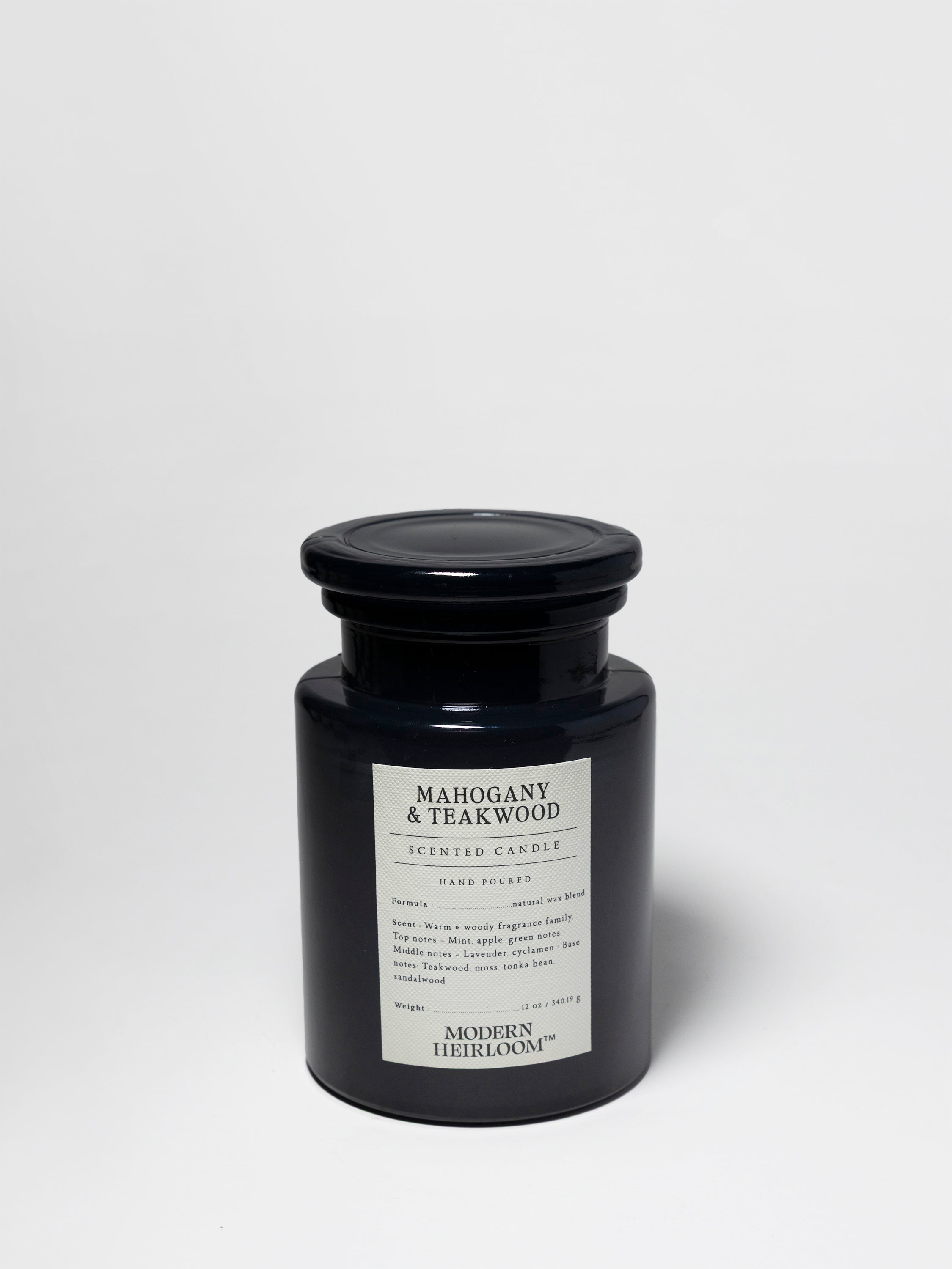 Mahogany & Teakwood 12 oz scented candle - Home Fragrance
