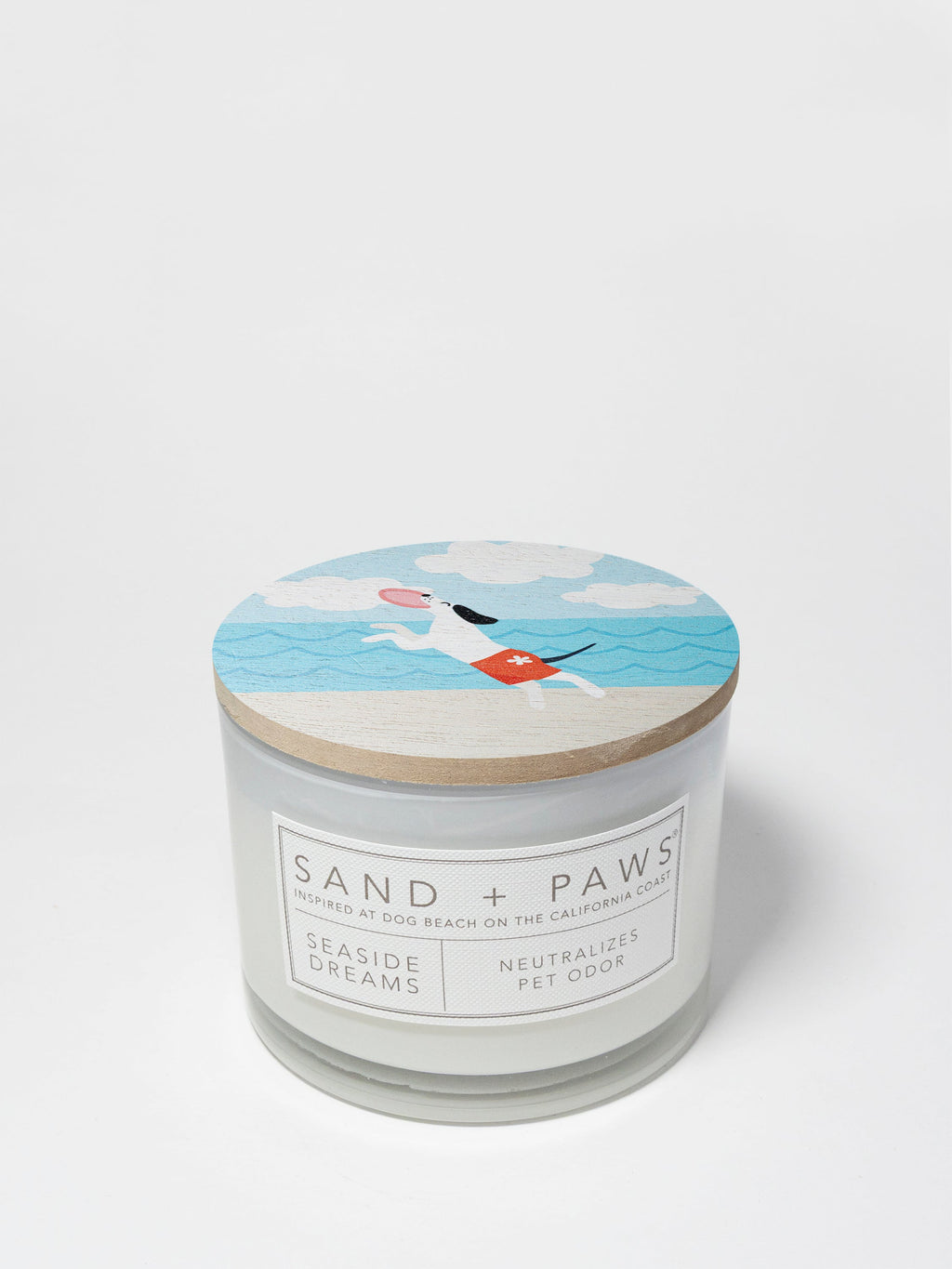 Sand + Paws Seaside Dreams 12 oz scented candle - Fine Fragrance
