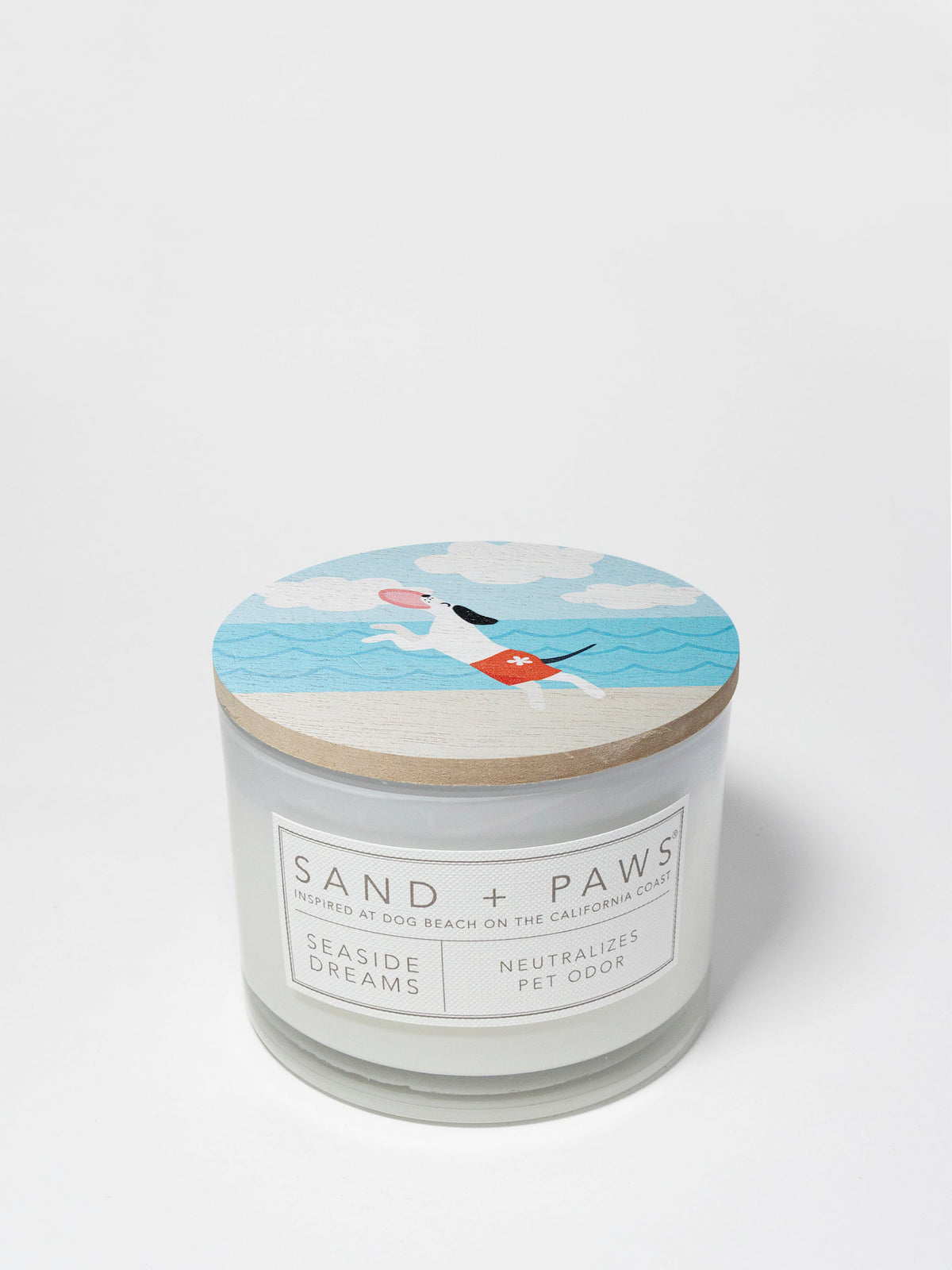 Sand + Paws Seaside Dreams 12 oz scented candle - Fine Fragrance