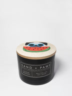 Sand + Paws Guava Mango 12 oz scented candle - Fine Fragrance