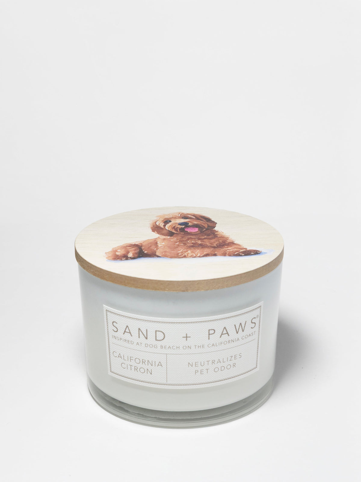 Sand + Paws California Citron 12 oz scented candle - Fine Fragrance