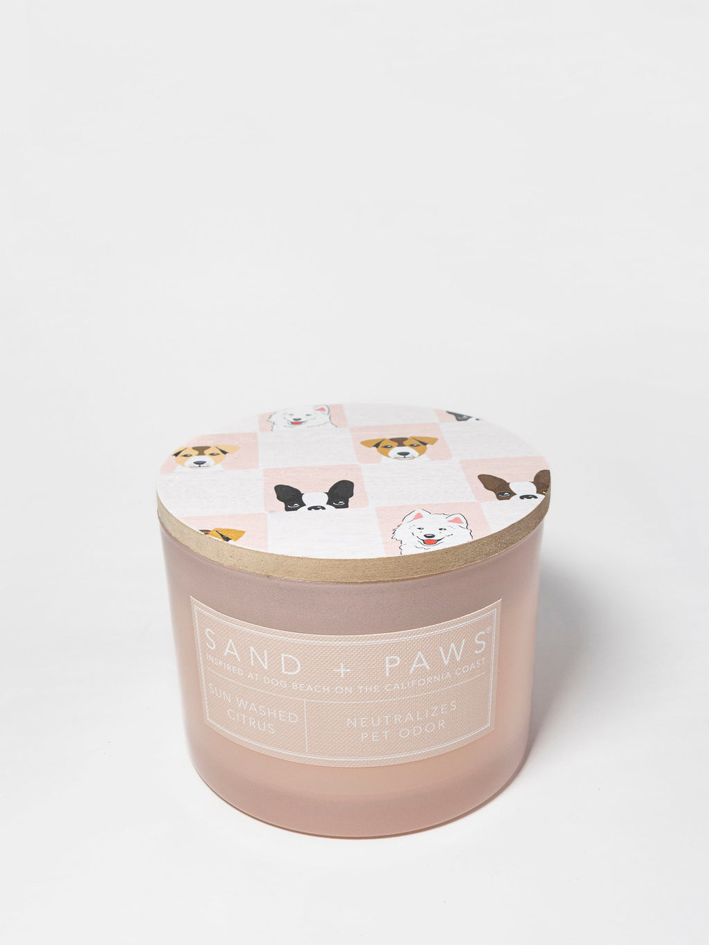 Sand + Paws Sun Washed Citrus 12 oz scented candle - Fine Fragrance