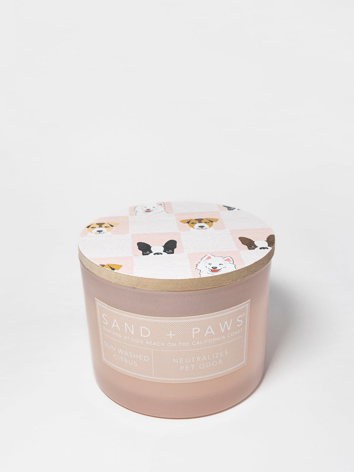 Sand + Paws Sun Washed Citrus 12 oz scented candle - Fine Fragrance